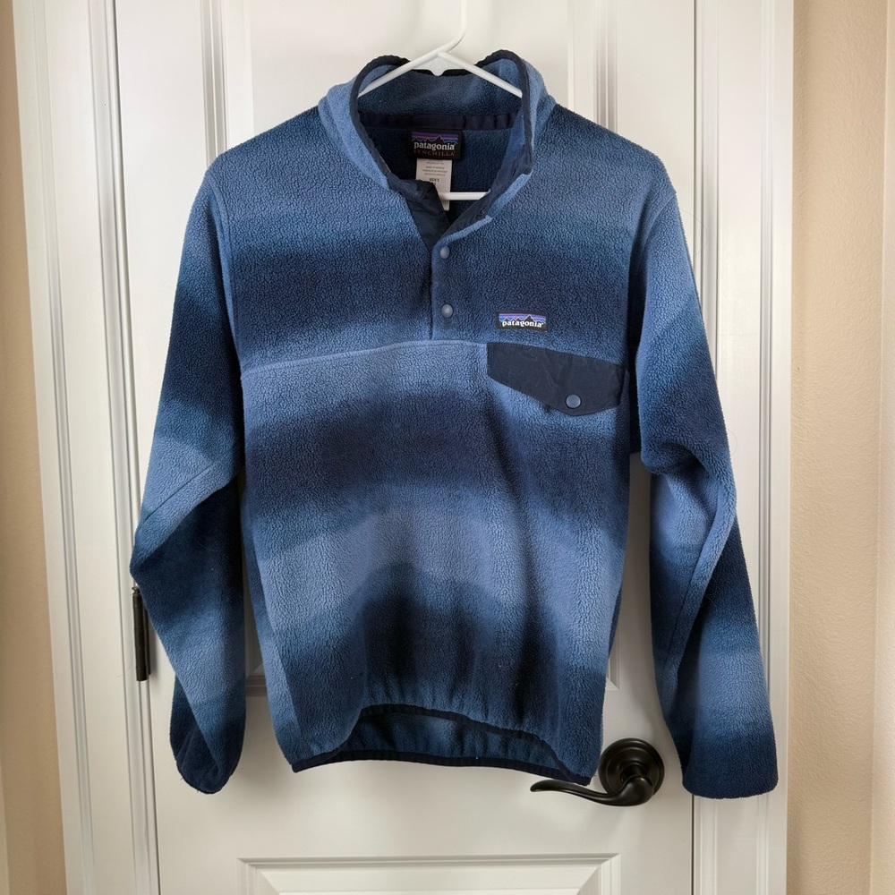 Patagonia Men's Blue Ombre Snap-T Fleece Pullover